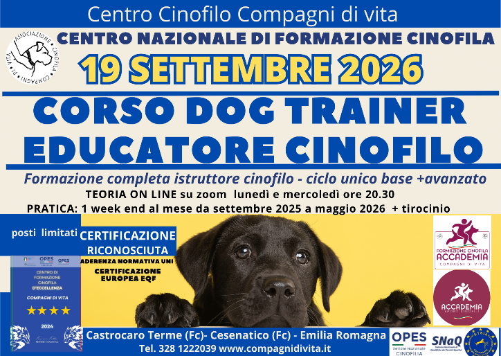 corso educatore cinofilo 
