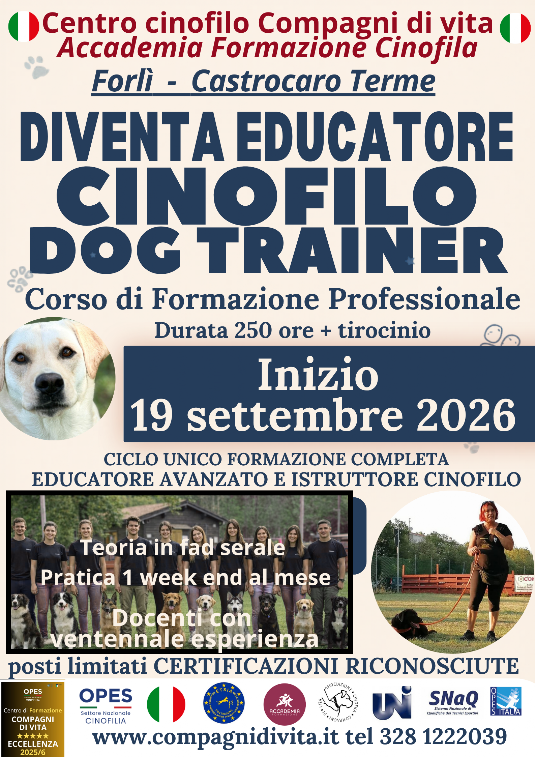 corso istruttore cinfilo